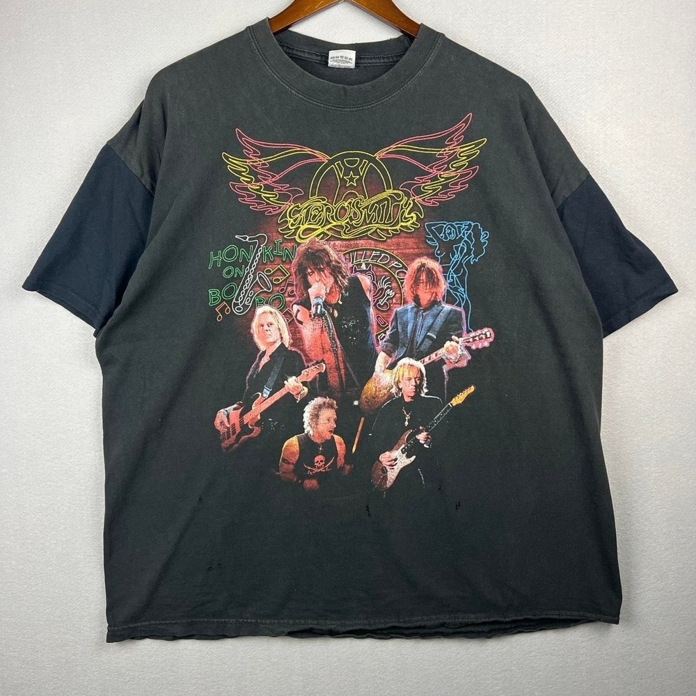 2004 Aerosmith Honkin On Bobo Band Tour Tee Shirt XXL